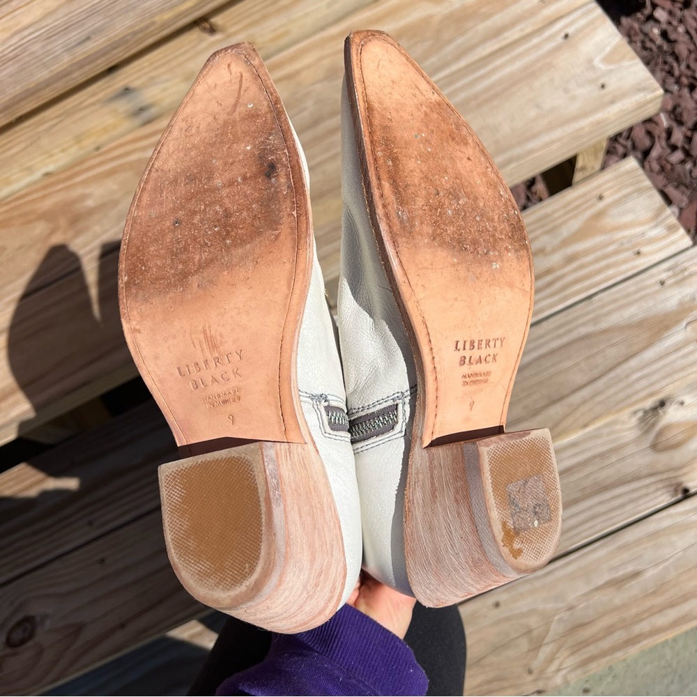 Liberty Black Allie Nite Life White/Beige Cowgirl Boots - Picture 8 of 10